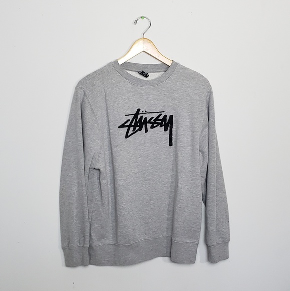 Stussy Other - [Stussy] Grey Logo Crewneck